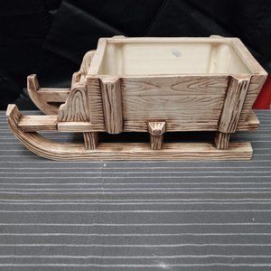 VINTAGE CALIFORNIA POTTERY SLED PLANTER ***RARE****